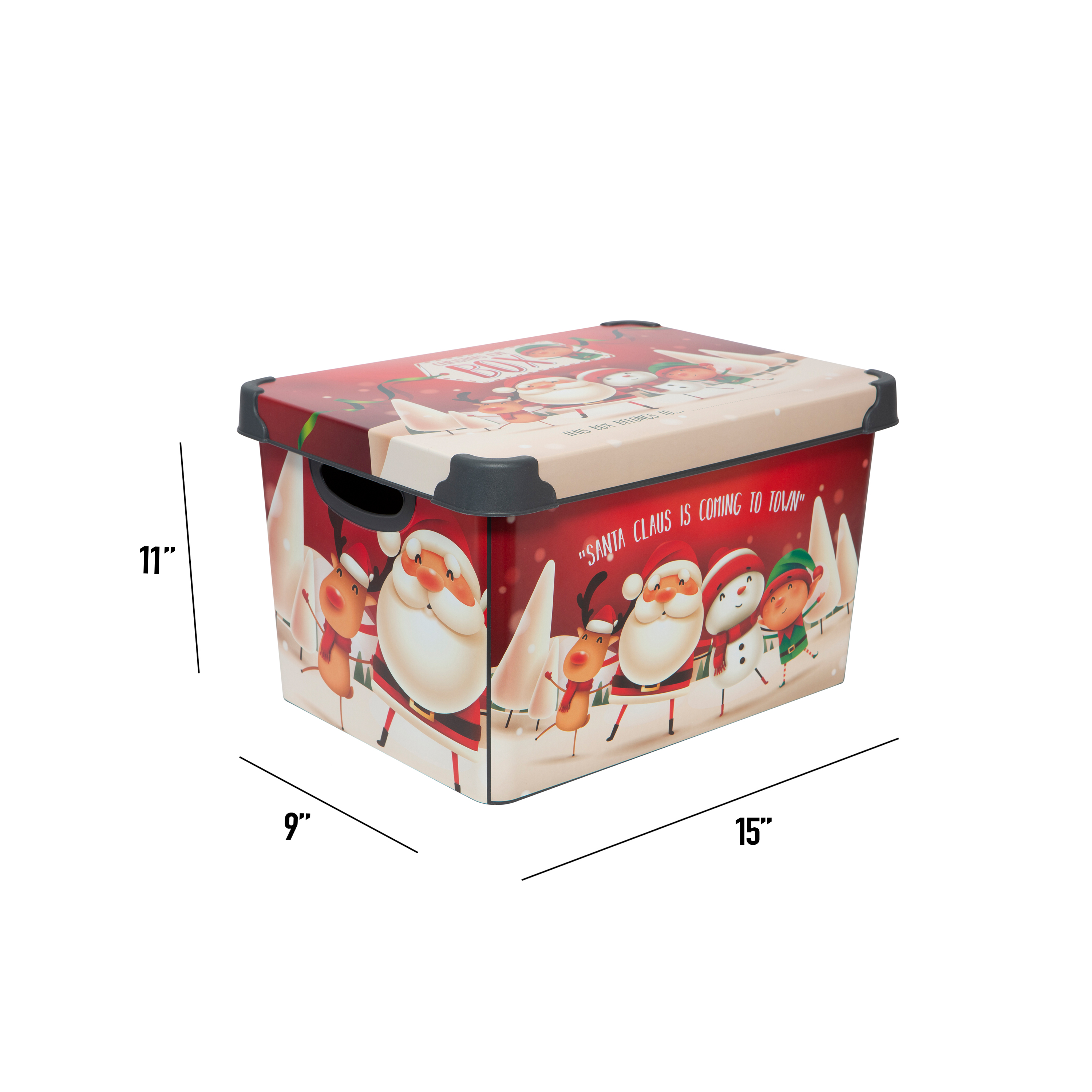 Simplify 7.48-Gallon Santa Clause Storage Bin photo 8