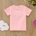 thumbnail image 3 of Gibobby blusas y camisas para Niñas Camisas para cumpleaños de niños, camiseta de manga corta con bordado de letras, Tops de regalo para niños y niñas (Rosa, 18-24 Meses), 3 of 5