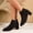 #023-Black, variant on Wowcloth Suede Pointed Toe Ankle Boots for Women – Comfortable Chunky Heel with Height Increasing Design & Wide Width Options for Casual Fall/Winter Footwear