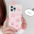 thumbnail image 3 of Designed for iPhone Case,Cute 3D Pink Pig Bow Camera Lens Protection Shockproof Protective Cover Phone Case (Pink,iPhone 15), 3 of 5