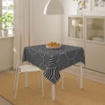 thumbnail image 4 of ZNDUO Square Waterproof Table Cloth, Washable Wrinkle Resistant Abstract Ink Texture Pattern Polyester Table Cover, 54"x54", 4 of 8