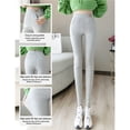 thumbnail image 4 of Forro Polar Para Mujer, Mallas Gruesas Elásticas De Cintura Alta Con Bolsillos, Pantalones De Yoga Cálidos Térmicos Para Invierno, Pantalones Para Senderismo Y Correr Sweethay HA046943-01, 4 of 6