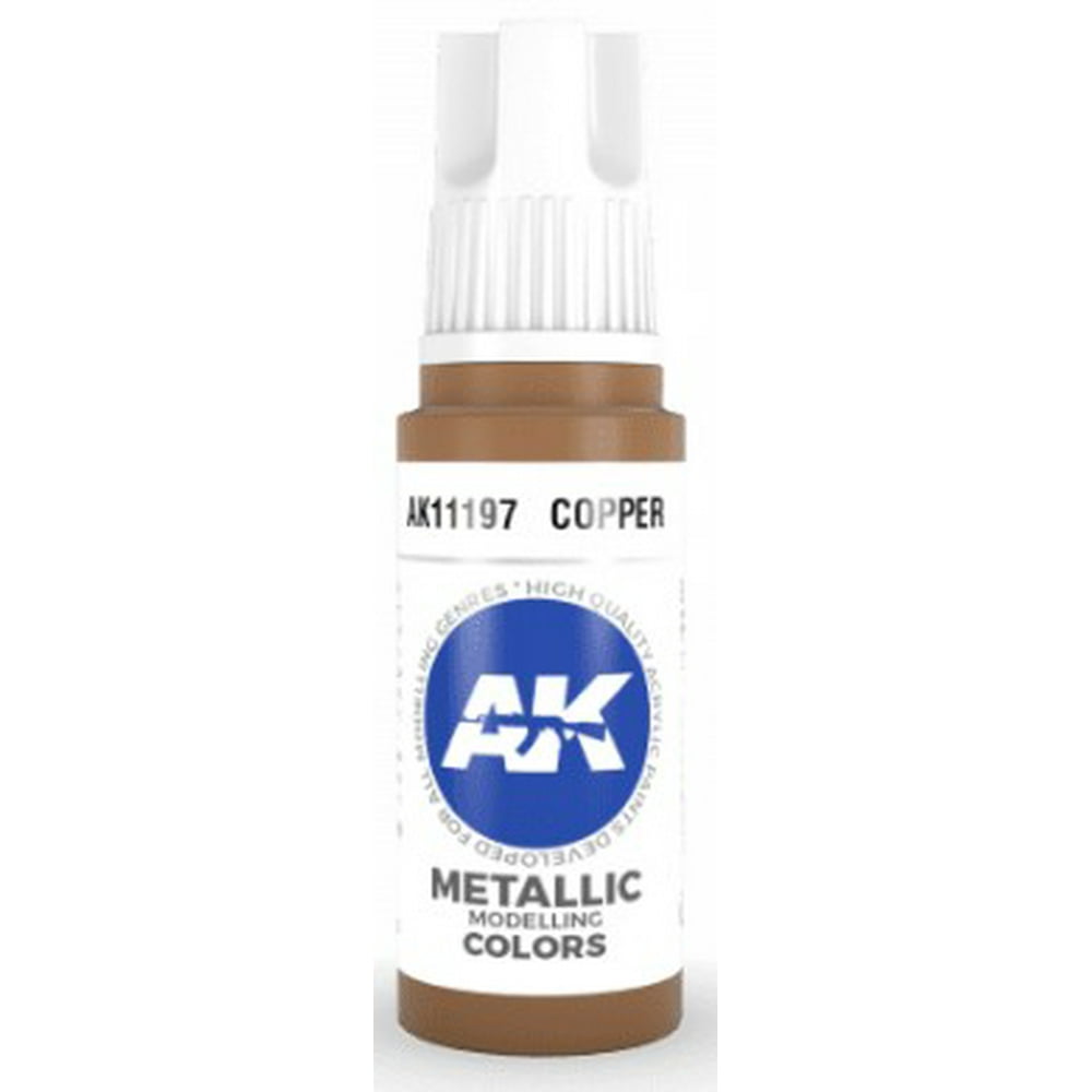 Copper Metallic Acrylic Paint 17ml Bottle