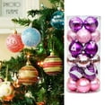 Pack Of 24 Christmas Tree Decoration Reusable Outdoor Ornaments Garden