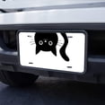thumbnail image 4 of Wondertify License Plate Cat Hang Upside Down Watching on The  Background Decorative Car Front License Plate,Vanity Tag,Metal Car Plate, Novelty License Plate,6 X 12 Inch (4 Holes), 4 of 13