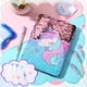thumbnail image 5 of Cuaderno de lentejuelas Outus para niñas con bolígrafos de tinta de gel de 4 colores, 5 of 7