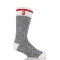 thumbnail image 4 of Heat Holders Men's Jeffrey ORIGINAL Cream Block Twist Crew Socks | Warm + Soft, Hiking, Cabin, Hunting, Outdoor, Cozy Socks | 7X Warmer Than Cotton Socks, 4 of 6