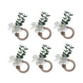 thumbnail image 2 of 6 anillos para servilletas, hebillas para servilletas, anillos para servilletas florales para cenas, decoración para eventos navideños, cafeterías,, 2 of 8