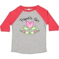 thumbnail image 3 of Inktastic Papa's Girl Heart Flowers Girls Toddler T-Shirt, 3 of 5