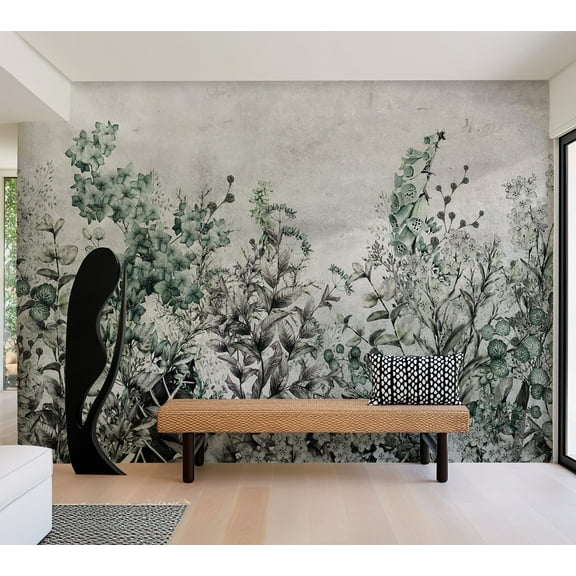Botanical Wallpaper Wall Mural - Mystery of Herbs