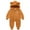 Brown, variant on Cute Baby Clothes, Baby Bear Outfit, Toddler Boys Girls Fall and Winter Long Sleeved Printing ZipperJumpsuit Thickening Hoodie, 1 Year