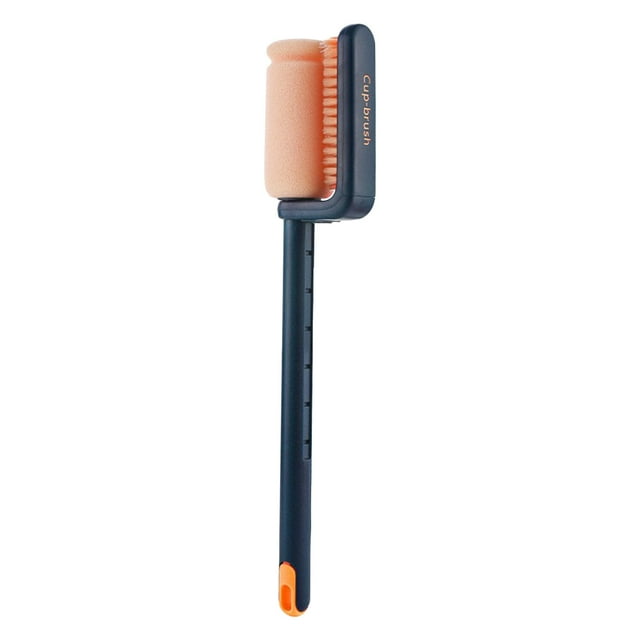 Xihbxyly Cepillo para Botellas de Agua, Herramienta de Limpieza Telescópica Ajustable, Cabezal de Esponja Desmontable, Diseño de Cerdas Flexibles, Multiusos para Botellas, Tazas y Vasos, Limpieza de