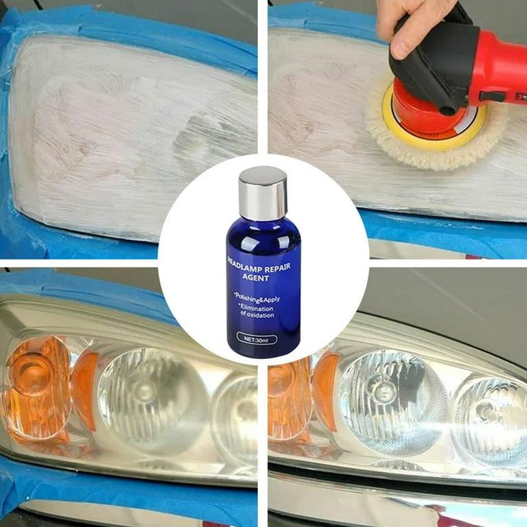 XTryfun Headlight Restoration Kit, Automotive Headlight Cleaner and  Restorer Kit with Clear Coat, Car Headlight Lens Restoration Kit to Remove