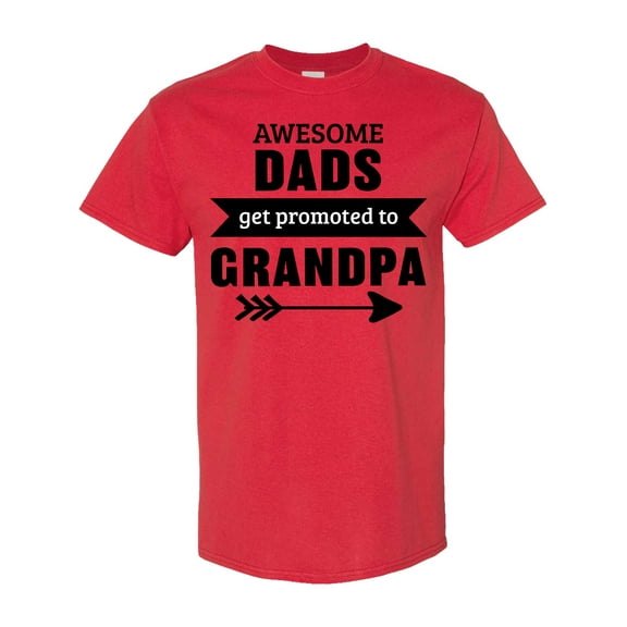 Inktastic Awesome Dads Get Promoted to Grandpa T-Shirt