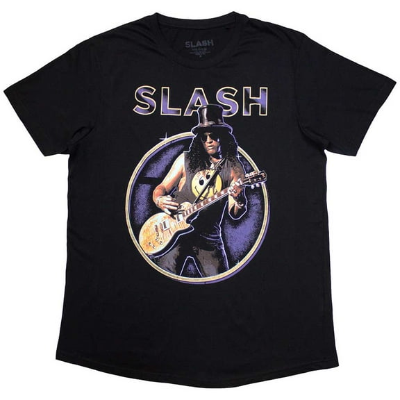 Slash Unisex T-Shirt: Purple Circle (Small)