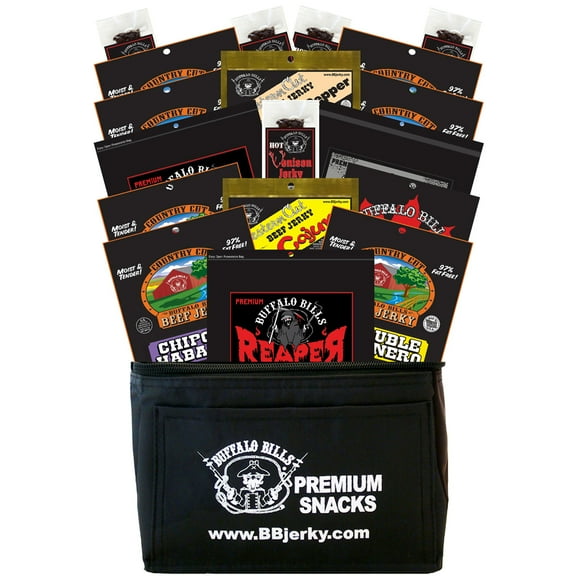 Buffalo Bills 18-Piece Hot & Spicy Lovers Jerky 6-Pack Gift Cooler (18 assorted jerky packs)