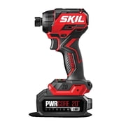 SKIL CB8437B-10 20V PWRCORE 20 Brushless Compact Lithium-Ion Cordless Drill Driver and Impact Driver Combo Kit (2 Ah)