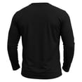 thumbnail image 3 of GrmtClth Mens Basic Daily Wear Spliced Color Block Crew Neck Pullover Shirts, Long Sleeve Relax Fit Everyday Leisure Tops Blue XL, 3 of 7