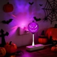 thumbnail image 5 of FEOLGEHLY Halloween Lights, Pumpkin Projector Lamp, Halloween Decorations for Home, Halloween Party Decorations, LED Ghost Silhouette Light, USB Powered for Bedrooms, Living Areas (Purple), 5 of 7