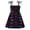 style-01 Dark Blue, variant on Girls Summer Dresses Kids Baby Girls Casual Dress Toddler Smocking Dress Floral Print Sundress for Spring Summer 4T 5T (Black,4-5 Years)