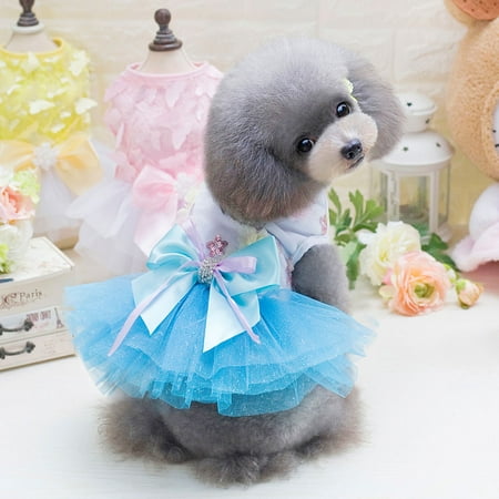 Pet Small Dog Dress Puppy Lace Princess Tutu Skirt Summer