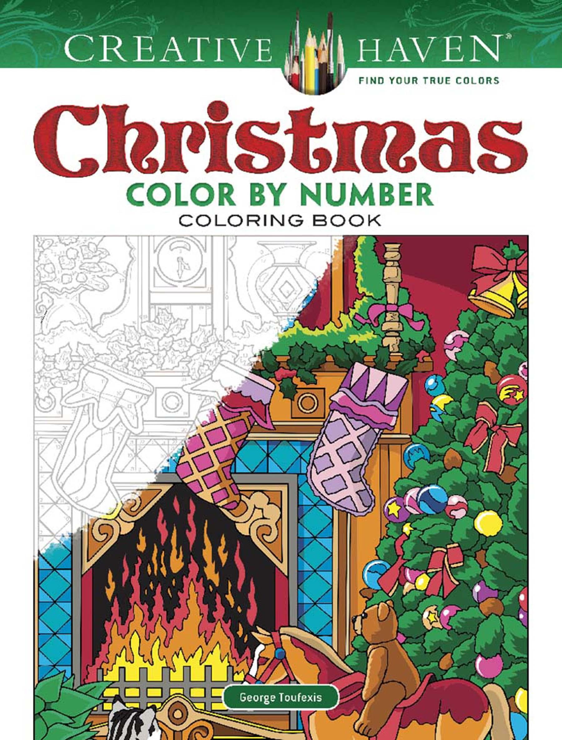Creative Haven Coloring Books: Creative Haven Christmas Color by Number