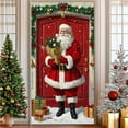 thumbnail image 6 of Christmas Front Door Cover, Santa Claus Door Cover, 73 x 35 inch Santa Reindeer Hanging Cloth, Welcome Banner, Christmas Eve, Door Sign, Porch Backdrop, Photo Background, Xmas New Year Party Decor, 6 of 6