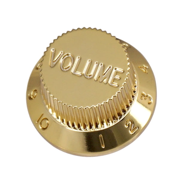 Perilla de tono de volumen de guitarra Perillas de control de velocidad de sombrero de copa para ST SQ (Oro 1T2V) Likrtyny Para estrenar