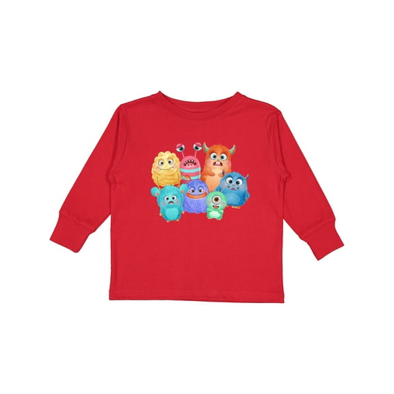 Inktastic Halloween Monsters Boys or Girls Long Sleeve Toddler T-Shirt