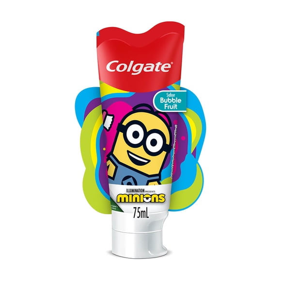 Pasta Dental Colgate Smiles para Niños Minions Sabor Bubble Fruit 75 ml
