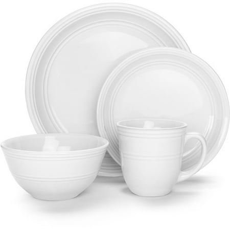 Mainstays Stoneware Dinnerware Set, 16 Piece - Walmart.com