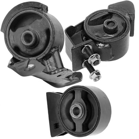 4M Auto Parts Front & Right Engine Mounts With Left Manual Transmission Mount 3PCS Set. Parts 8648 8211 8233. A6204 A2674 A6213. (SOHC)