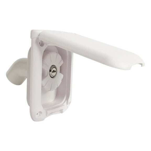 Motorhome Lockable Leakproof Fresh Water Inlet Hatch RV Accessory Square With Two Keys Pressure Filling Port Hatch Cover ,Effortless Installation