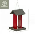 thumbnail image 3 of Outdoor Leisure Products, Model GM18GR,  High Density Poly Resin Tall Bird Feeder, Gray and Bright Red,, 3 of 5