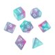 thumbnail image 2 of Juego de Dados multifacéticos Sunnimix 7 piezas Juegos de mesa Verde y morado, 2 of 8