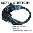 thumbnail image 3 of Gustave Womens Tie Dye Headbands, Elastic Non Slip Sweat Absorbent Hair bands for Workout Running Yoga Fitness "Black", 3 of 9