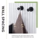 thumbnail image 5 of Gancho para toallas de baño, paquete de 2, perchero redondo de acero inoxidable, ropa de cocina decorativa contemporánea (negro mate), 5 of 5