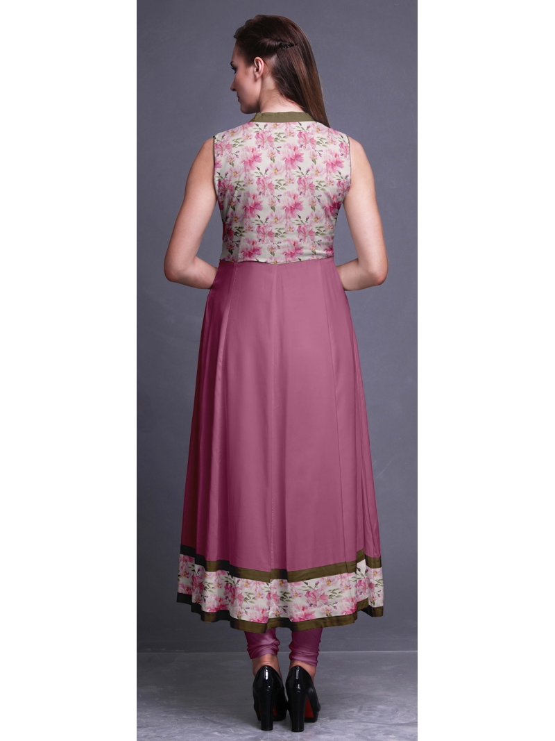 indian long kurti dress Designer maxi length kurta with intricate embroidery
