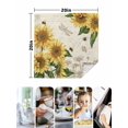 thumbnail image 4 of Sunflowers Cloth Napkins Set of 4 Reusable Dinner Napkins, Farmhouse Retro Butterfly Beige Yellow Cocktail Napkin Washable Table Napkins for Wedding/Holiday Party/Baby Shower 20"x20", 4 of 7