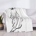 thumbnail image 3 of Disketp Cute Ghost Simple Drawing Flannel Blankets - Thick and Warm Blanket for Winter, Soft Fuzzy Plush King Blanket for All Seasons-80"x60", 3 of 6