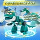 thumbnail image 2 of Super Wings Juguetes de dinosaurio de 15 '' Tino con luces de pulverización y sonidos de rugido Juguetes de dinosaurio grandes para niños de 3 a 5 Figura de acción de dinosaurio robot Tino con spray d, 2 of 5