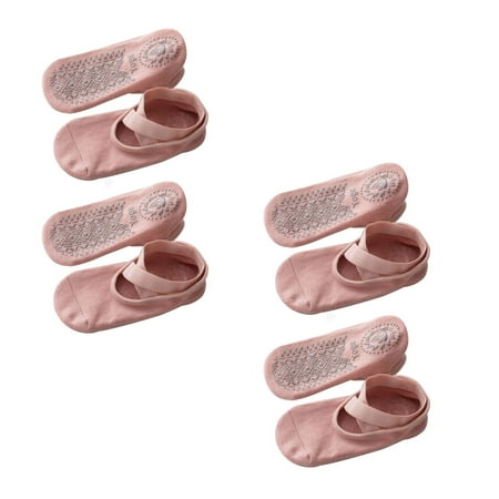 

RPVATI Women s Non Slipper Socks Solid 4 Pairs 4 Pairs Low Cut Warm Sock Soft Winter Socks for Women