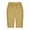 Yellow, variant on JMYHOAM Women's Linen Cotton Shorts Elastic Waist Drawstring Solid Color Casual Shorts with Lace Crochet Splice Summer Breathable Rolled Hem Shorts with Pockets