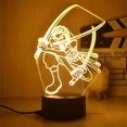thumbnail image 2 of Anime One Piece Roronoa Zoro Luffy Nami Figure Night Lights 3D LED Lamp Action Model Toys Usopp Sanji Chopper Hancock Gift, 2 of 2