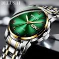thumbnail image 2 of Belushi New Stainless Steel Band Big Brand Watch Waterproof Gradient Dial Quartz Watch Men's Watch, 2 of 7