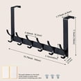 thumbnail image 4 of Over The Door Hooks, Sturdy Door Hanger, Towel Rack Towel Hooks for Bathroom, Bedroom, Kitchen, 4 of 4