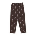 thumbnail image 4 of Xecao Leopard Print Women's Straight Lounge Pajama Pants: The Epitome of Relaxed Sleepwear, 4 of 9