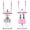 Pink 548, variant on Multifunctional 2-in-1 Stair Stepper and Ab Machine for Home Gym Pink ABS+Rubber+Steel 55.12L x 15.75W x 49.6H Inches