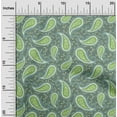 thumbnail image 2 of oneOone Polyester Spandex Dusty Teal Green Fabric Asian Traditional Floral Sewing Fabric By The Yard Printed Diy Clothing Sewing Supplies 56 Inch Wide, 2 of 4
