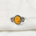 thumbnail image 2 of Natural Baltic Amber Ring, Baltic Amber Gemstone Ring, Tiny Bohemian Ring, 925 Sterling Silver, Designer Womens Ring, Christmas Thanksgiving, Handmade Statement Jewelry, Natural Amber, 2 of 8